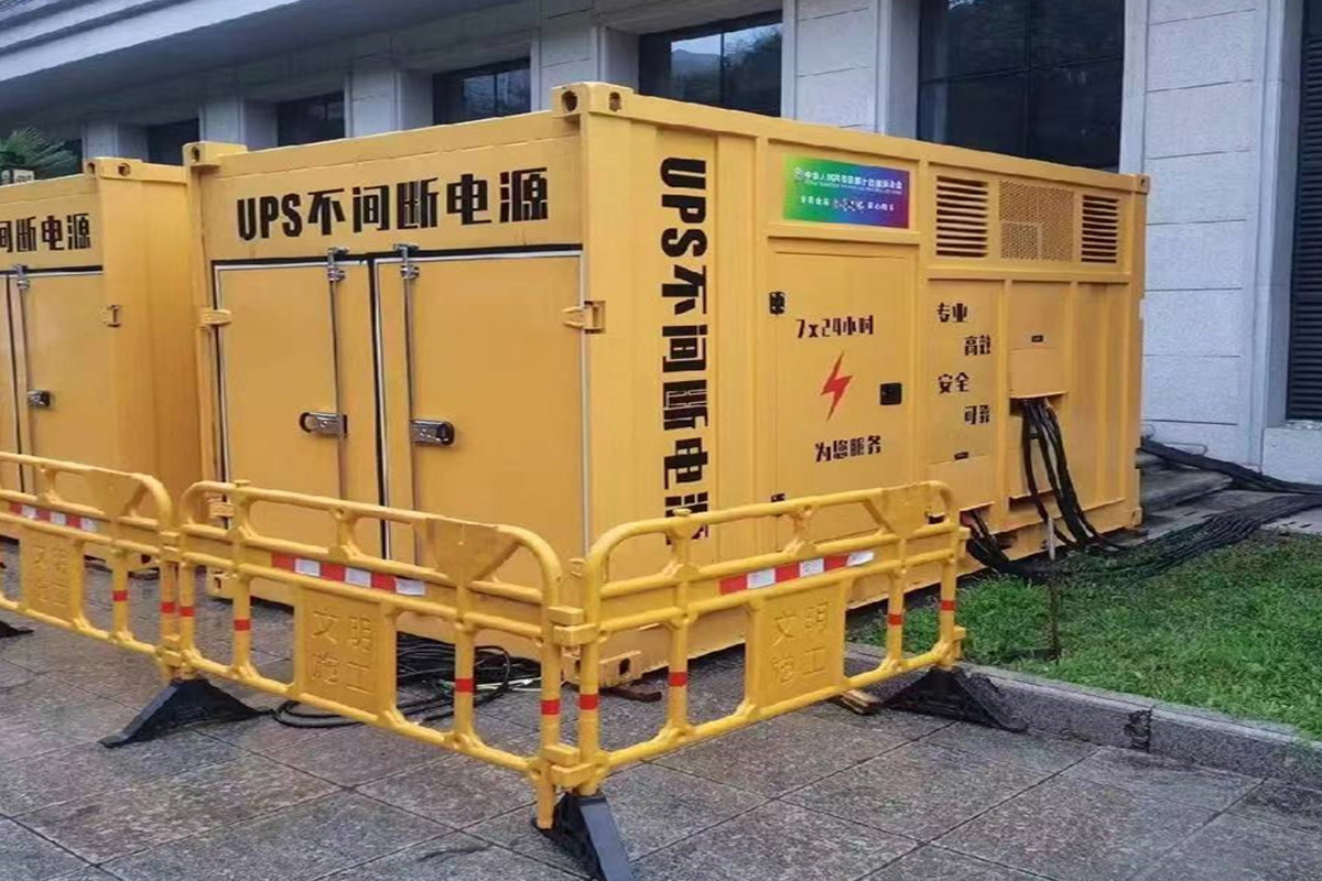 舞阳发电机租赁施工现场